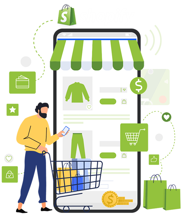 Custom Shopify store design and eCommerce development services in Pakistan for SEO friendly online businesses